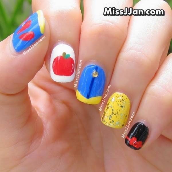 1437732868 1437554219 tutorial   walt disney   snow white princess   inspired nail art manicure nails   blog 01
