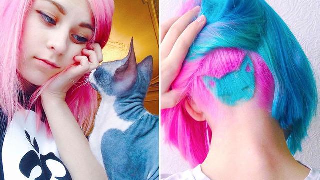 1474523856 girl creates amazing new hairstyle in honour of her cute cat f