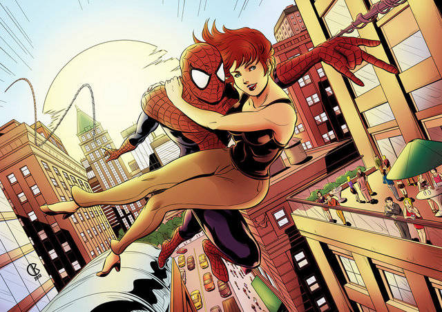 1438081657 spider man and mary jane by shrouded artist d5zhzoy