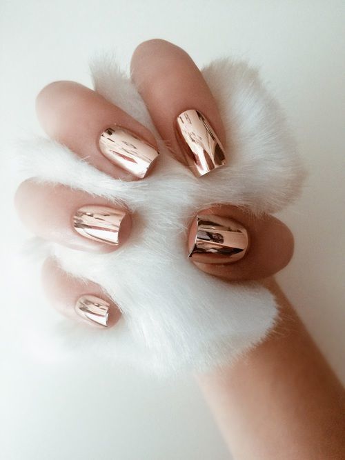 ทำเล็บ mirror nails