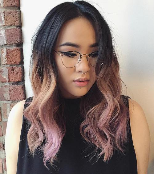 1477291470 black with peachy pink ombre