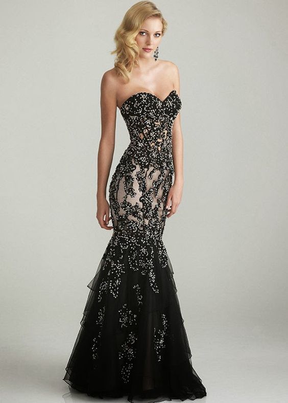 1480322563 allure black lace wedding dress