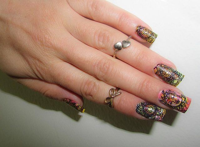 1481220251 bohemian ethnic tribal nail art designs10