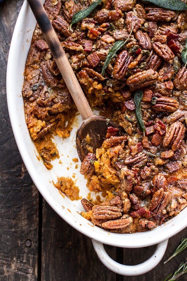 1481518828 bourbon sweet potato casserole bacon pecans