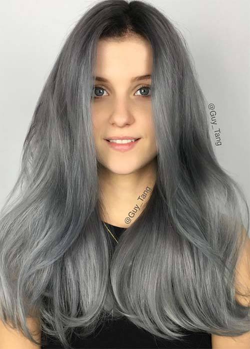 1481703006 granny silver gray hair colors ideas tips for dyeing hair grey8