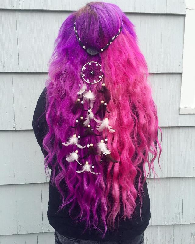1482413554 9 half purple half pink hair