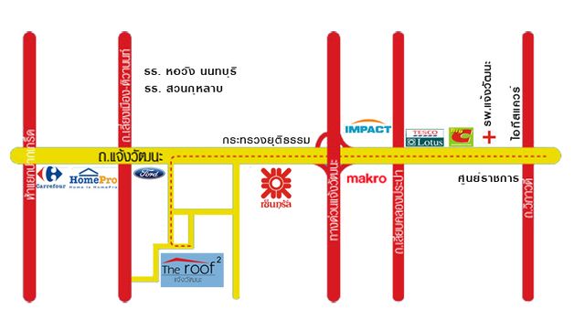 แผนที่ MINISO เซ็นทรัลแจ้งวัฒนะ