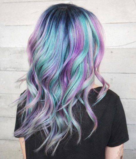 1483594485 13 turquoise hair with pastel purple highlights
