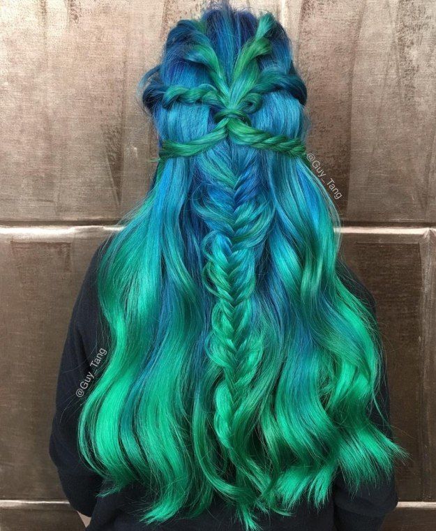 1483594545 15 blue to teal long ombre hair