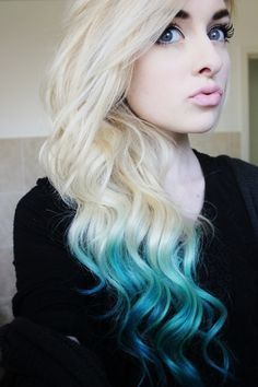 1485148341 platinum with aqua ombre