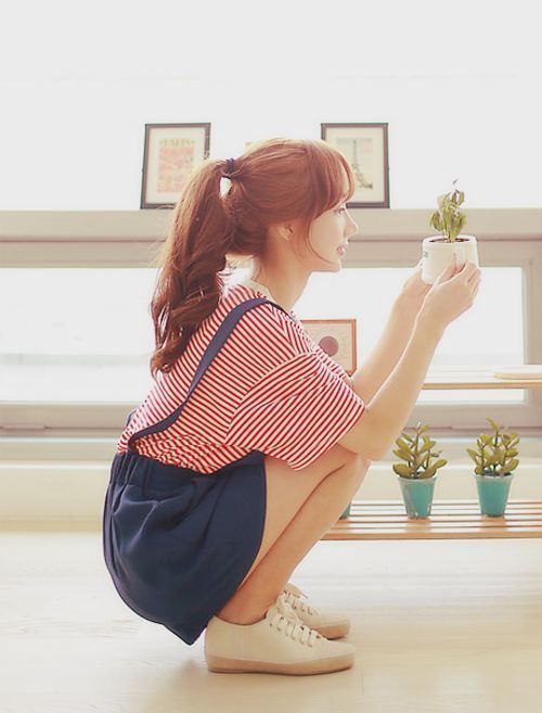 สีผมน้ำตาลโทนสว่าง