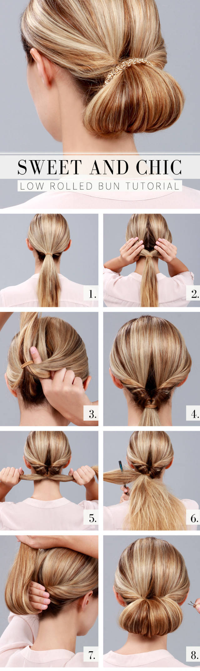 1440490306 low rolled bun hairstyle tutorial 720x2413
