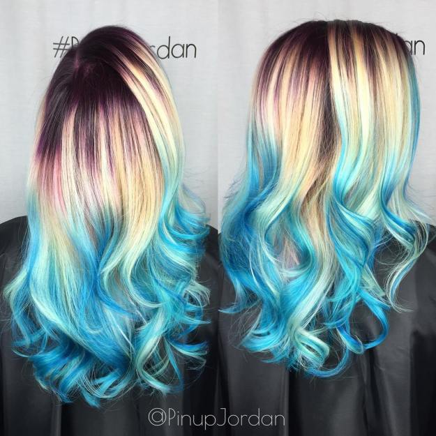 1487916813 16 blonde hair with blue balayage