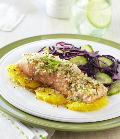 1488692380 54fea74257927 tarragon citrus crusted salmon with cabbage salad 0511 xl