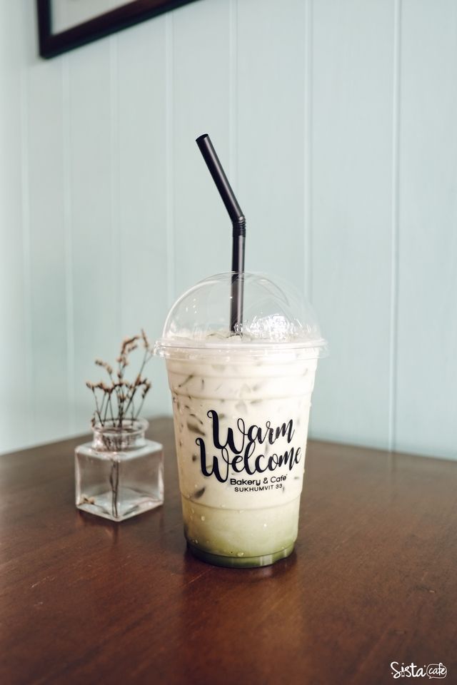 [ Warm Welcome Bakery & Cafe คาเฟ่ย่านพร้อมพงษ์ ] Kyoto honey Green Tea (95-.) 