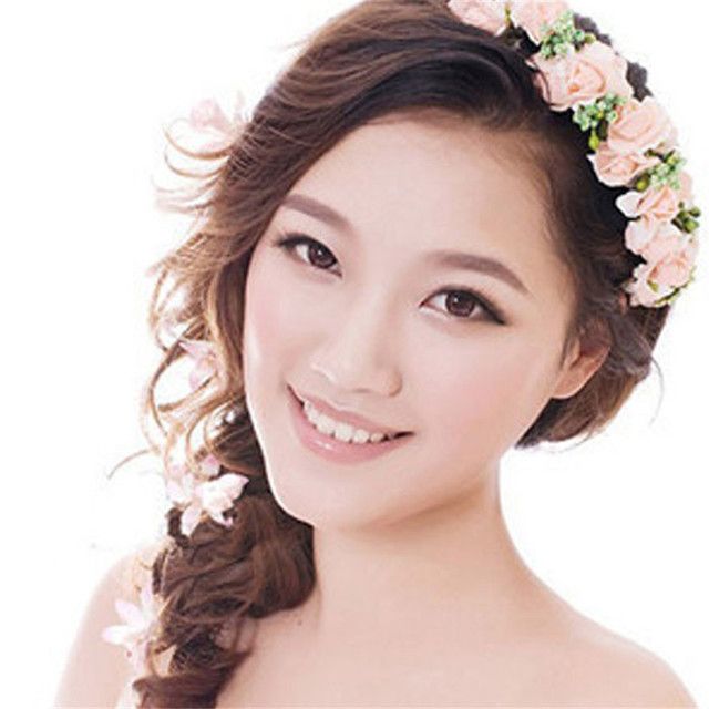 1489415981 yang modern gaya korea wanita hairbands bunga bunga pengantin aksesoris rambut pengantin karangan bunga rambut ornamen
