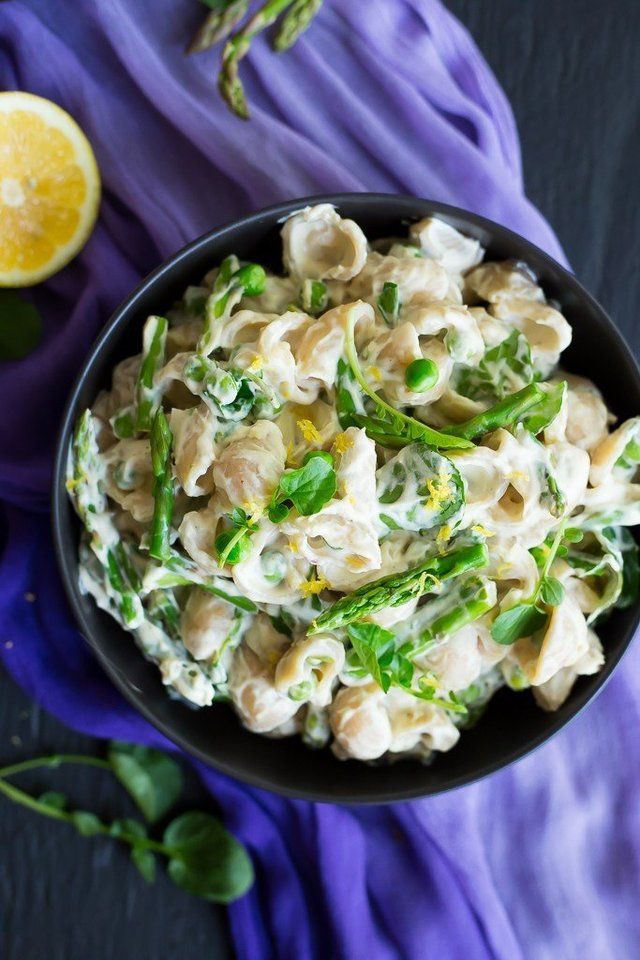 1489477908 creamy cashew lemon pasta spring vegetables
