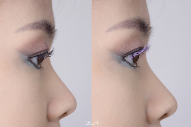เปรียบเทียบความเด้ง Lash Perm Curl Fix Mascara pang pang purple