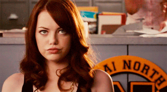 1431347773 nrm 1421167386 emma stone making noise bored at the dinner table in easy a gif
