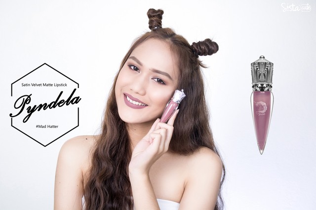 รีวิวลิป ยูนิคอร์น Pyndela Velvet Satin Matte Lipstick Mad Hatter