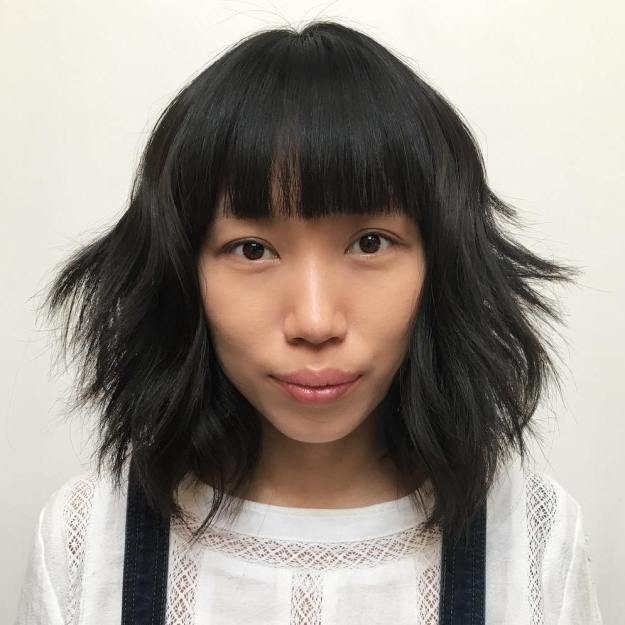 1493877259 17 shaggy midlength asian haircut with bangs