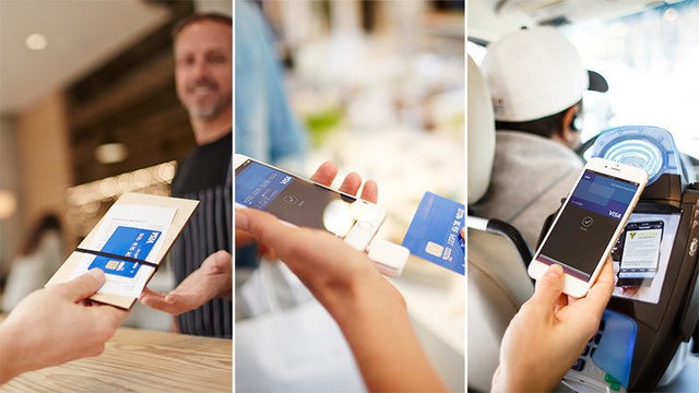 Visa payWave บัตรวีซ่า เพย์เวฟ คาเฟ่ ร้านอาหาร wave and go