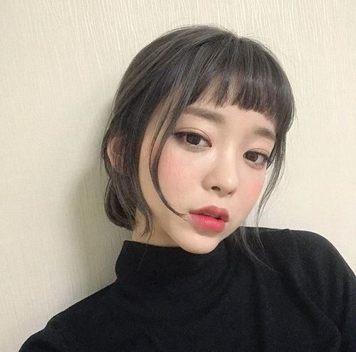 1498694804 ec19da9b66b746fdc0af360a13ead1f7  short hair bangs asian korean bob haircut
