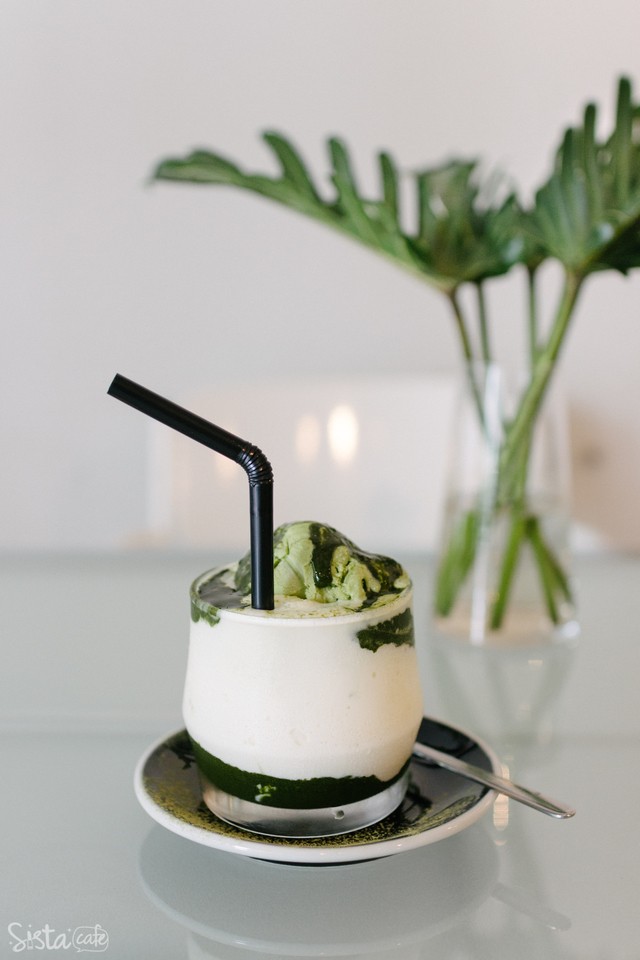ชาเขียวร้านกาแฟย่านเยาวราช Wanderlust Coffee and Eatery คาเฟ่ ฮิปสเตอร์