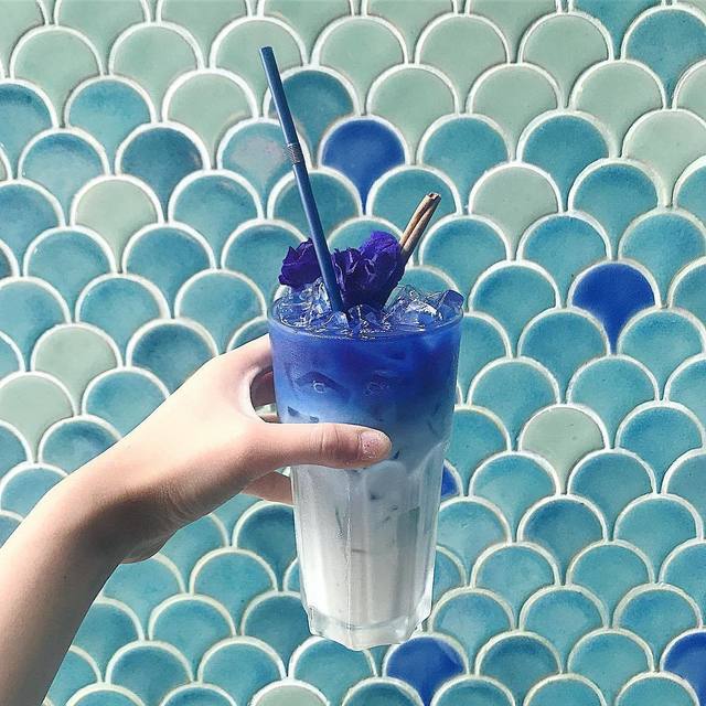 ร้าน blue whale cafe คาเฟ่ย่านมหาราช