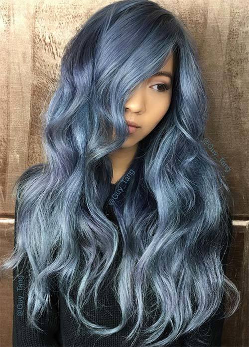 1500305851 denim hair colors ideas blue hair6