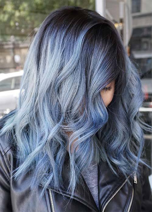 1500305894 denim hair colors ideas blue hair18