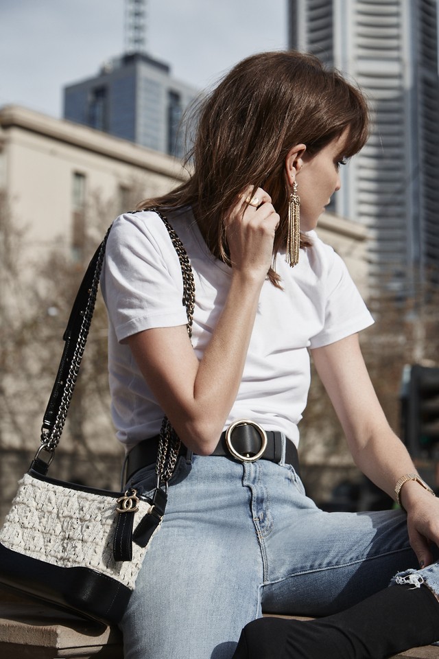 1501072444 chanel gabrielle bag tweed street style amanda shadforth