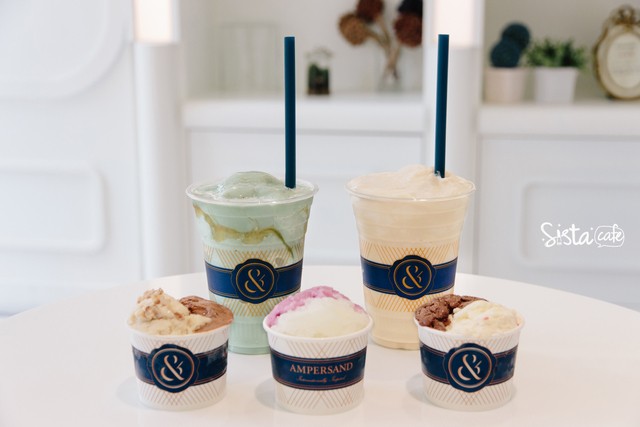 ampersand boutique ร้านของหวาน ทองหล่อ ร้านไอติม คาเฟ่ &