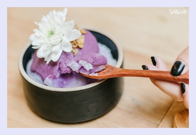 [ของกิน สยาม ,ร้านขนม สยาม] Purple Sweet Potato Ice Flakes