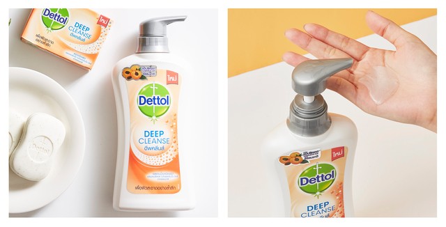 ผิวสวยใส ผิวสุขภาพดี ผิวเรียบเนียน Dettol Deep cleanse