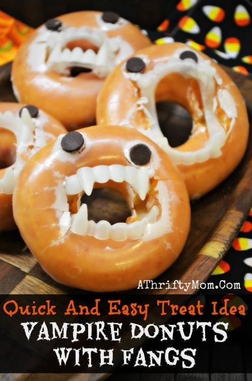 1444016216 vanpire donuts such a fun but simple treat idea that is sure to make your kids smile halloween treatideas