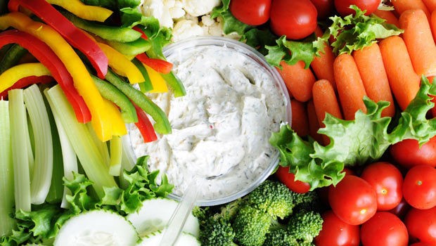 1504764788 creamy herb dip with veggies istockphoto