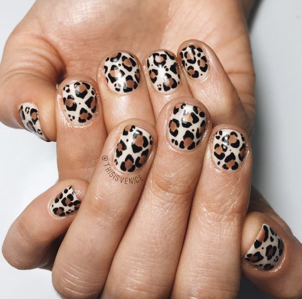 1506238497 19 handpainted cheetah nails