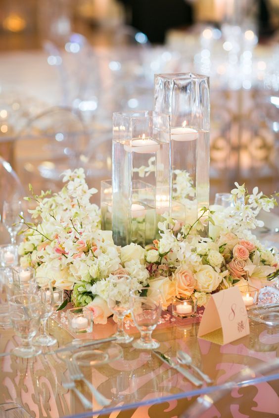 1507270851 flower wreath floating candle centerpieces
