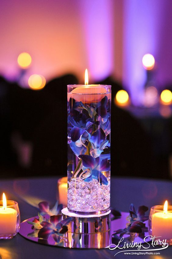 1507271159 purple fall floating wedding centerpiece