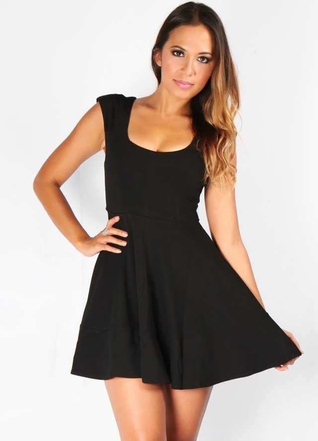 1507353576 mini skater little black dress