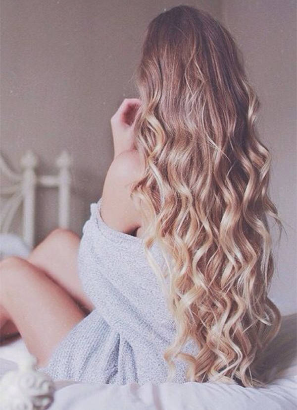 1444915168 golden brown ombre hair to blonde natural beach waves hair trend of 2015
