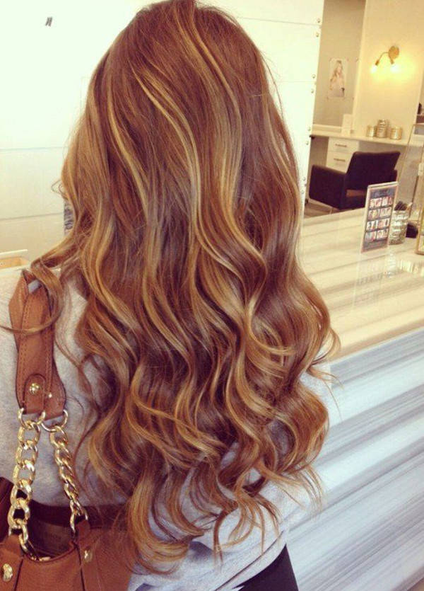 1444915224 golden brown ombre balayage hair with caramel highlight hair color trend of 2015