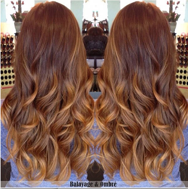 1444915247 golden brown ombre balayage hair with caramel highlight natural waves fit any occasion 