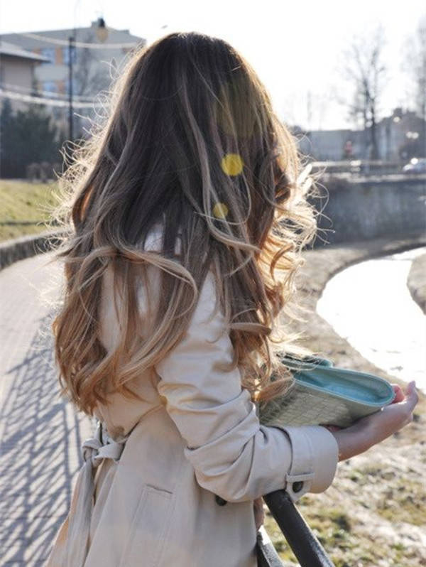 1444915296 dark brown to blonde ombre balayage hairstyle hair trend of 2015 