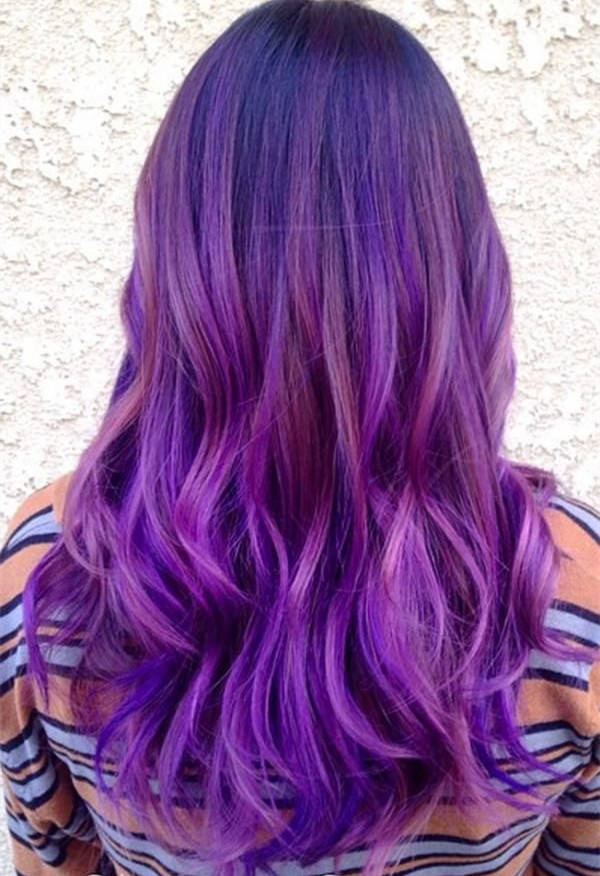 1444917596 purple ombre balayage hairstylefor dark hair color
