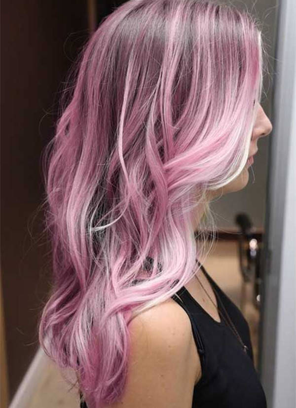 1444917677 cotton pink ombre hair color for black hair