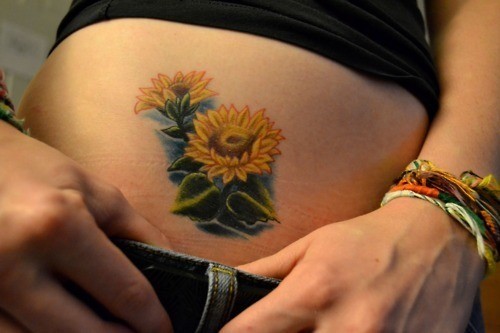 1509375676 attractive sunflower tattoo
