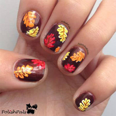 1445015429 15 best autumn leaf nail art designs ideas trends stickers 2014 fall nails 11
