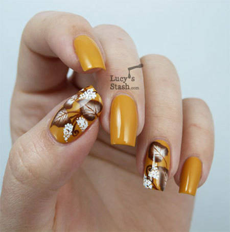 1445015447 15 best autumn leaf nail art designs ideas trends stickers 2014 fall nails 12